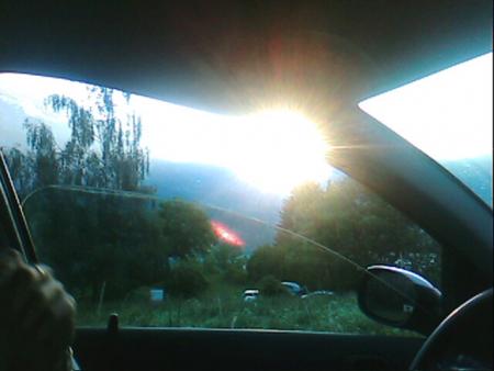 levé du soleil a 6h du matin au mont blanc cé tro beau.........